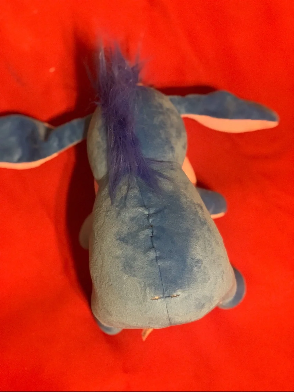 Disney Plush Blue & Pink Eeyore-Inspired Kids stuffed animal 10”